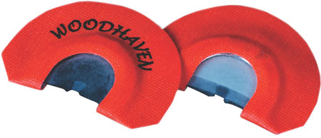 [854627001977] Woodhaven WH197 Toxic Orange  Diaphragm Call 2.5 Reed Turkey Hen Sounds Attracts Turkeys Orange