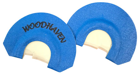 [854627000796] Woodhaven WH079 Blue Cutter Billy Yargus Diaphragm Call Triple Reed Attracts Turkeys Blue