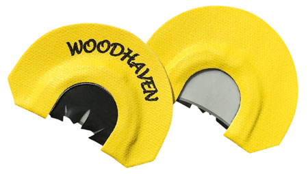 [854627001038] Woodhaven WH103 Black Reactor  Diaphragm Call Triple Reed Attracts Turkeys Yellow