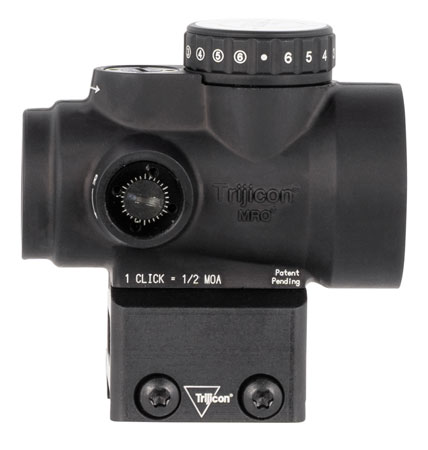 [719307616028] Trijicon 2200052 MRO HD Matte Black 1 x 25 mm 2 MOA Red Dot/68 MOA Circle Multi Reticle Full Cowitness Mount