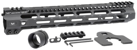 [812102032212] Midwest Industries MICRLW12625 Combat Lightweight AR-15 Black Hardcoat Anodized Aluminum/Polymer 12.625" Picatinny/M-LOK