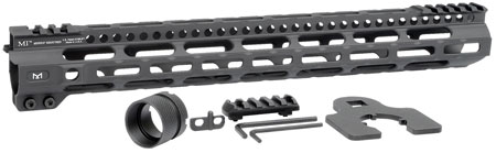 [812102032236] Midwest Industries MICRLW15 Combat Lightweight AR-15 Black Hardcoat Anodized Aluminum/Polymer 15" Picatinny/M-LOK