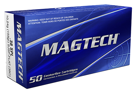 [754908107018] Magtech 38C Range/Training  38Special 158gr Semi Jacketed Soft Point Flat 50 Per Box/20 Case