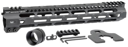 [812102032175] Midwest Industries MIULW12625 Ultralight  AR-15 Black Hardcoat Anodized Aluminum/Polymer 12.625" Picatinny/M-LOK