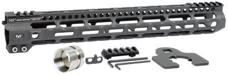 [812102032182] Midwest Industries MIULW14 Ultralight  AR-15 Black Hardcoat Anodized Aluminum/Polymer 14" Picatinny/M-LOK