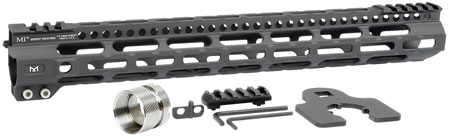 [812102032199] Midwest Industries MIULW15 Ultralight  AR-15 Black Hardcoat Anodized Aluminum/Polymer 15" Picatinny/M-LOK