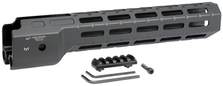 [812102032403] Midwest Industries MICRPC9 Combat  Ruger PC9 M-Lok Handguard Black Hardcoat Anodized 6061-T6 Aluminum 12"