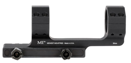 [812102032441] Midwest Industries MISM30G2 Gen 2 MI Scope Mount/Ring Combo Black Hardcoat Anodized