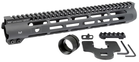 [812102031024] Midwest Industries MISLH12625 Slimline  AR-15 Black Hardcoat Anodized Aluminum/Polymer 12.625" Picatinny/M-LOK