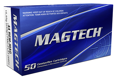[754908186310] Magtech 44C Range/Training  44RemMag 240gr Full Metal Jacket Flat Nose 50 Per Box/20 Case