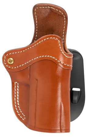 [816161029817] 1791 Gunleather ORPDH24CBRR BH2.4 Optic Ready OWB 2.4 Classic Brown Leather Paddle Fits Walther PPQ/Sig P320/Springfield XD-M