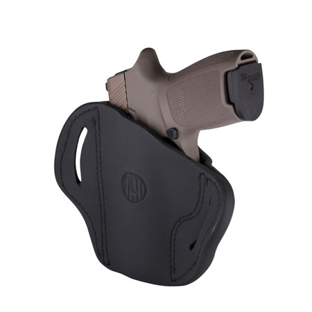 [816161028254] 1791 Gunleather ORBH24SSBLR BH2.4S Optic Ready OWB Size 2.4S Stealth Black Leather Belt Slide Fits FN 509/HK VP9SK Right Hand
