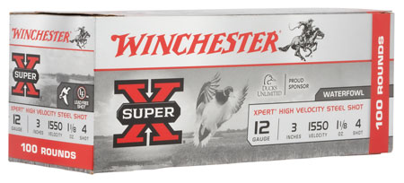 [020892017450] Winchester Ammo WEX1234VP Super X Xpert High Velocity 12Gauge 3" 1 1/8oz 4Shot 100 Per Box/2 Case *Value Pack