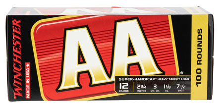 [020892019744] Winchester Ammo AAHA127VP AA Super Handicap Heavy Target 12Gauge 2.75" 1 1/8oz 7.5Shot 100 Bx/2 Case *Value Pack