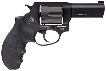 [725327933885] Taurus 2-85631ULNS 856 Ultra-Lite Defender 38 Special +P 6rd 3" Matte Black Cylinder  &  Barrel Anodized Black Aluminum Black Hogue Rubber Grip