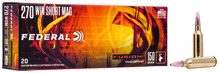 [029465097882] Federal F270WSMFS1 Fusion  270WSM 150gr Bonded Soft Point 20 Per Box/10 Case