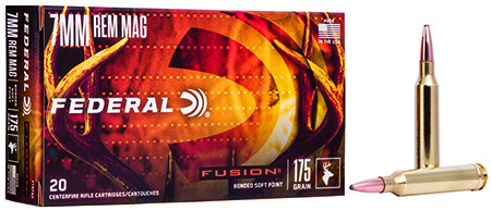 [029465097905] Federal F7RFS2 Fusion  7mmRem 175gr Bonded Soft Point 20 Per Box/10 Case