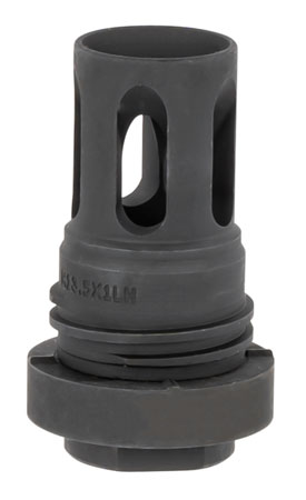 [841812101109] Yankee Hill 4315M13LA Mini QD Flash Hider Black Phosphate M13.5x 1 LH Threads 2.13" OAL for 5.56x45mm NATO AR-Platform