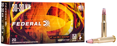 [029465097929] Federal F3030FS1 Fusion  30-30Win 150gr Bonded Soft Point 20 Per Box/10 Case