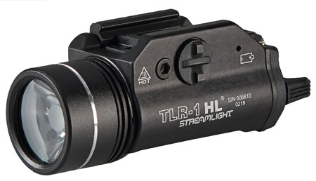 [080926698895] Streamlight 69889 TLR-1 HL Black Anodized Aluminum, 1,000 Lumens White LED Bulb, 283 Meters Beam, Picatinny Rail/Rail Clamp Mount