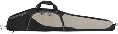 [026509039495] Allen 68246 Sawatch Rifle Case 46" Black Endura w/Tan Accents, Foam Padding, Accessory Pockets, Lockable Zippers  &  Plush Tricot Lining