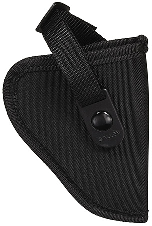 [026509448006] Allen 44800 Cortez  Size 00 OWB Style Black Polyester, Adjustable Strap  &  Belt Loop Mount Type fits 2-3" Barrel Small-Medium DA Revolver Right Hand