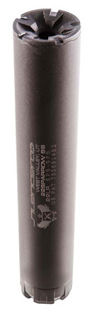 [817272010008] SilencerCo SU75 Sparrow 22  22 Cal Rimfire, Rated Up To 5.7x28mm, 5.08" L Black Stainless Steel, Compatible with Delta Adapters, Includes 1/2-28" tpi Spacer