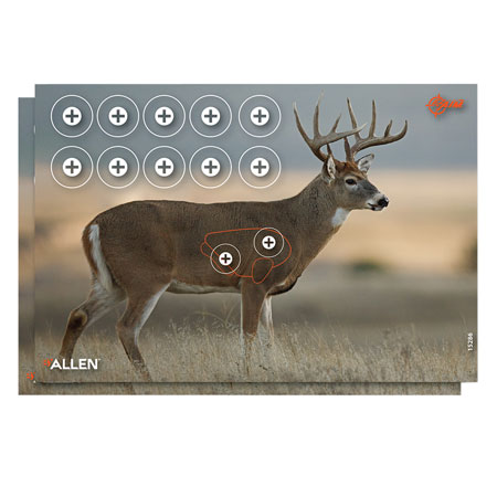 [026509046844] EZ-Aim 15286 Whitetail  Deer Paper Hanging 23" x 35" Multi-Color Includes Pasters 2 Per Pkg