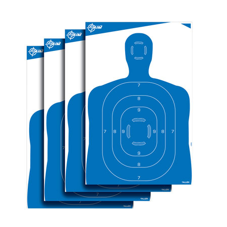 [026509048114] EZ-Aim 15331 Silhouette  Paper Hanging 23" x 35" Blue/White 4 Per Pack