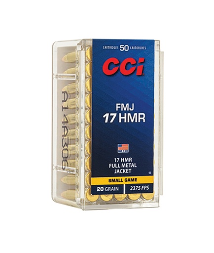 [076683000552] CCI 0055 Gamepoint Rimfire 17HMR 20gr Full Metal Jacket 50 Per Box/40 Case