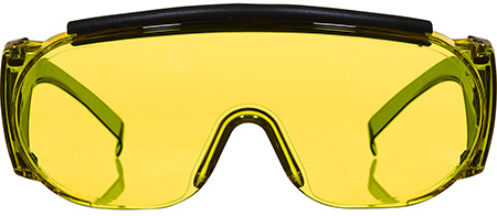 [026509021704] Allen 2170 Fit Over Shooting Glasses Adult Yellow Lens Gray Frame