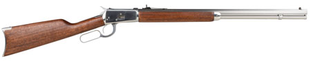 [754908232505] Rossi 923572493 R92  38 Special +P or 357 Mag Caliber with 12+1 Capacity, 24" Octagon Barrel, Polished Stainless Metal Finish  &  Brazilian Hardwood Stock, Right Hand (Full Size)
