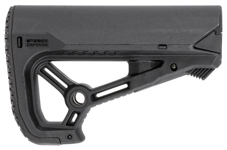 [7290111585869] FAB Defense FXGLCORES GL-Core S CQB Optimized Combat Buttstock for AR-15/ M4 Black Fiberglass Reinforced Polymer