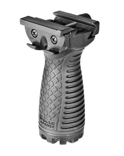 [7290105941800] FAB Defense FXRSGB RSG Stout Grip Ribbed Black Polymer with Rubber Overmold