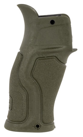 [7290111586170] FAB Defense FX-GRADUSG Gradus Ergonomic Pistol Grip 15 Degree OD Green Polymer with Rubber Overmold for AR-15, AR-10, M4, M16