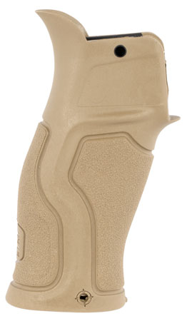 [7290111586187] FAB Defense FX-GRADUST Gradus Ergonomic Pistol Grip 15 Degree Flat Dark Earth Polymer with Rubber Overmold for AR-15, AR-10, M4, M16