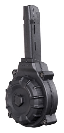 [708279014529] ProMag DRMA19 Standard  50rd Drum 40 S&W Compatible w/ Glock 22/23 Black DuPont Zytel Polymer