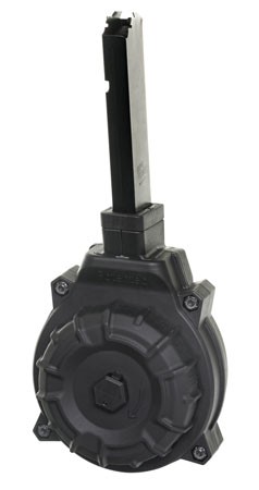 [708279014604] ProMag DRMA18 Standard  40rd Drum 45 ACP Fits Hi-Point 4595TS Carbine Black DuPont Zytel Polymer