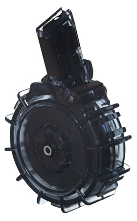 [708279014536] ProMag REMA2 Standard  30rd Drum 22 LR Fits Remington 597 Smoke Polycarbonate