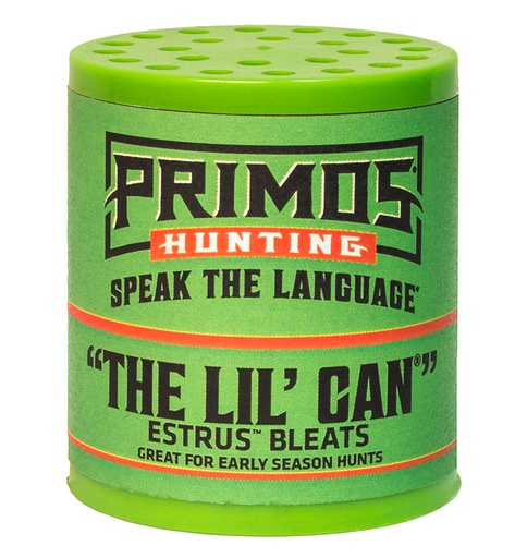 [010135007317] Primos 731 The Lil' Can  Call Attracts Deer Green Plastic