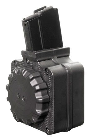 [708279014659] ProMag DRMA2 Standard  50rd Drum 308 Win/7.62x51mm NATO Fits Springfield M1A/M14 Black DuPont Zytel Polymer