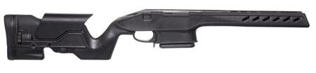 [708279014413] Archangel AA1500SA Precision Stock  Black Synthetic Fixed with Adjustable Cheek Riser for Weatherby Vanguard; Howa 1500 Short Action Includes Mag