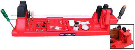 [026057361369] MTM Case-Gard GV30 Gun Vise  Red Plastic Rifle/Shotgun