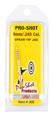 [709779300037] Pro-Shot J6B Jag  6mm Rifle #8-32 Thread Spear Tip Brass