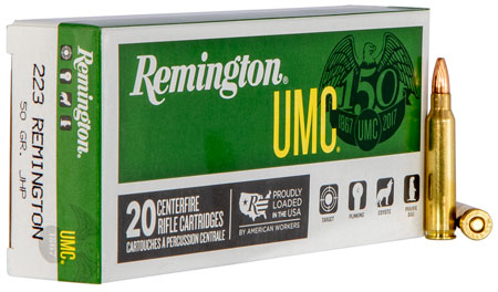 [047700385709] Remington Ammunition 23812 UMC  223Rem 50gr Jacketed Hollow Point 20 Per Box/10 Case