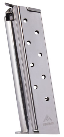 [765595105003] Mec-Gar MGCGGOV10N Standard  Nickel Detachable 8rd 10mm Auto for 1911 Government