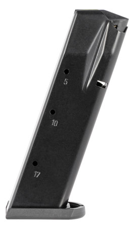 [765595750005] Mec-Gar MGWIT9SFAFC Tanfoglio 17rd 9mm Luger, Fits Tanfoglio Witness Sm Frame Blued w/Anti-Friction Coating Carbon Steel