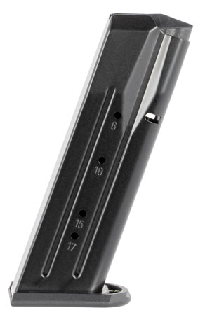 [765595750258] Mec-Gar MGWIT38LFAFC Standard  Blued w/ Anti-Friction Coating Detachable 17rd 38 Super for Tanfoglio Witness Large Frame