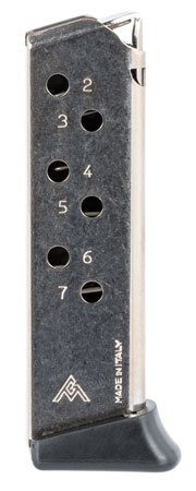 [765595110953] Mec-Gar MGWPPKSFRN Standard  Nickel Detachable w/ Finger Rest 7rd 380 ACP for Walther PPK/S