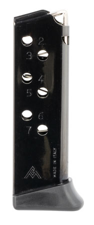 [765595111509] Mec-Gar MGPPKS32FRB Standard  7rd Detachable w/Finger Rest 32 ACP Fits Walther PPK Blued Carbon Steel